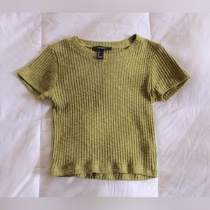 Forever 21 Ribbed Baby Tee (S)